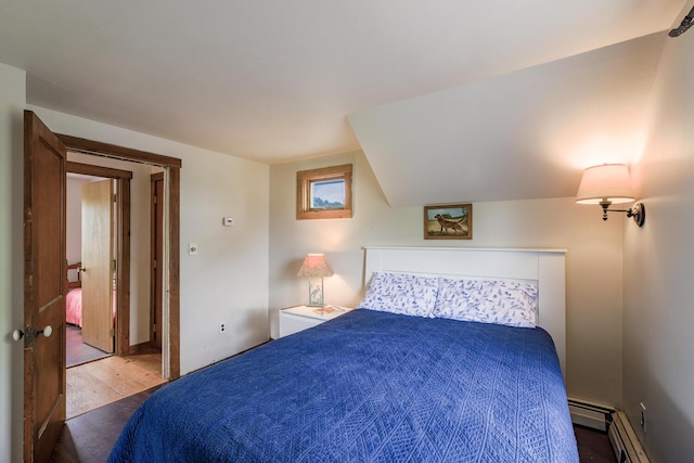 16 Lawn Ave, Rockland, ME 04841 - bedroom with wood finished floors and baseboard heating
