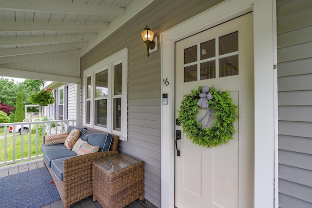 16 Lawn Ave, Rockland, ME 04841 - entrance to property with a porch