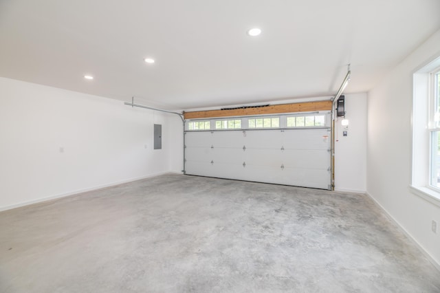 6 Walker Rd, Embden, ME 04958 - garage featuring electric panel and recessed lighting