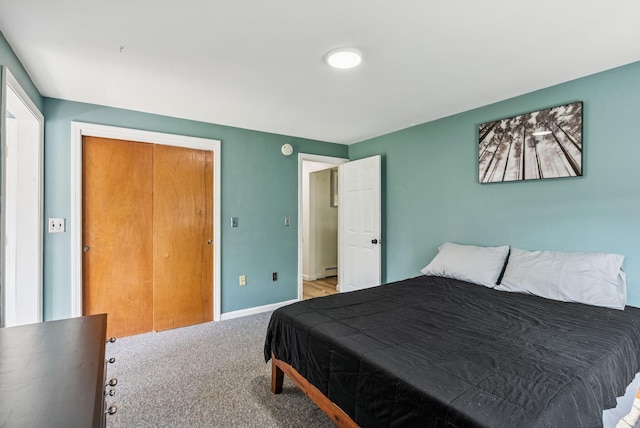 15 Bernard Ave, Biddeford, ME 04005 - carpeted bedroom with baseboards and baseboard heating