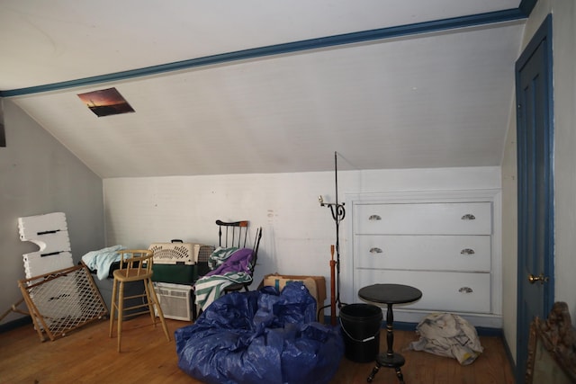 95 Wiley Rd, Greene, ME 04236 - additional living space with wood finished floors and lofted ceiling