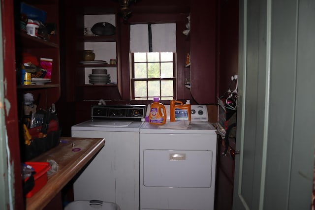95 Wiley Rd, Greene, ME 04236 - laundry area with washing machine and dryer