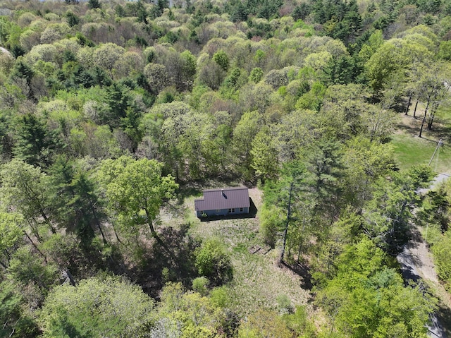 47 Witham Ln, Augusta, ME 04330 - view from above of property with a heavily wooded area