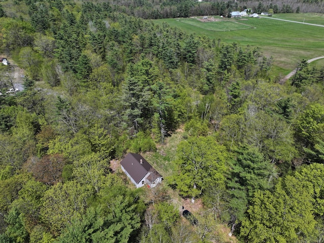 47 Witham Ln, Augusta, ME 04330 - aerial view of property and surrounding area with a forest