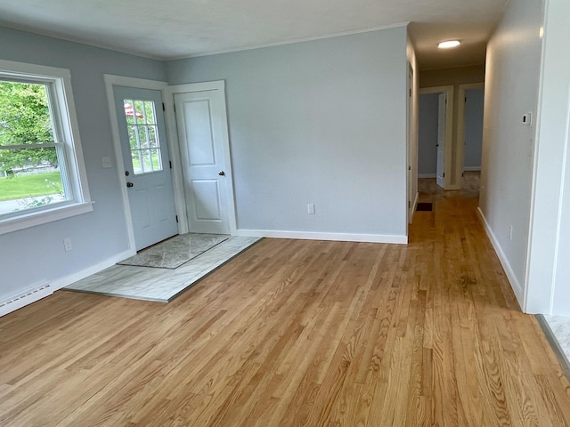 10 Crawford Dr, Bath, ME 04530 - foyer with light wood finished floors and baseboards