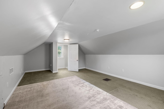 156 Lebanon Rd, North Berwick, ME 03906 - additional living space featuring carpet floors, lofted ceiling, and baseboards