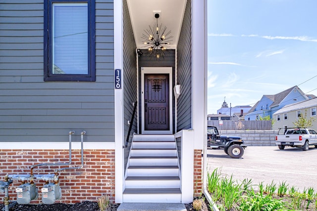 156 Oxford St, Portland, ME 04101 - doorway to property with a residential view
