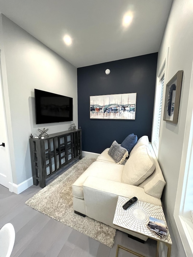 156 Oxford St, Portland, ME 04101 - living area featuring wood finished floors and baseboards