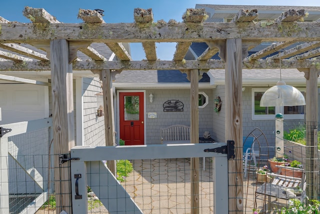 463 Seawall Rd, Southwest Harbor, ME 04679 - entrance to property featuring a gate and a shingled roof