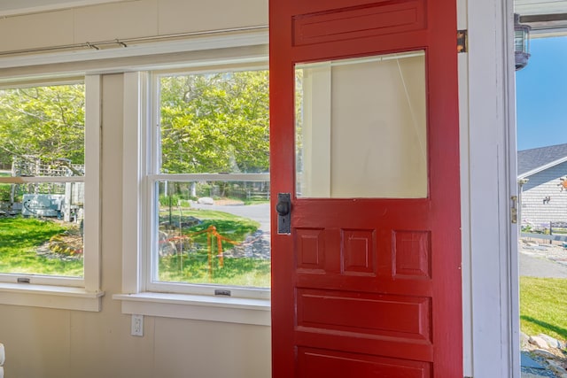 463 Seawall Rd, Southwest Harbor, ME 04679 - foyer featuring plenty of natural light