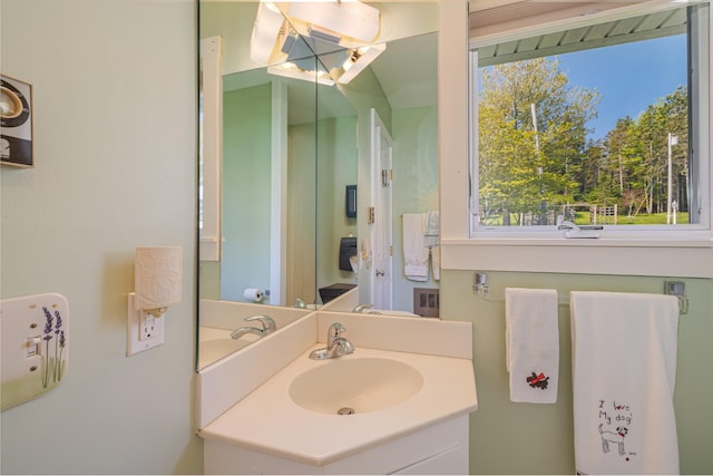 463 Seawall Rd, Southwest Harbor, ME 04679 - bathroom featuring vanity and plenty of natural light