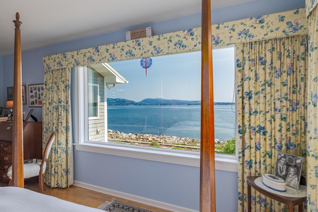 463 Seawall Rd, Southwest Harbor, ME 04679 - bedroom with multiple windows and a water view