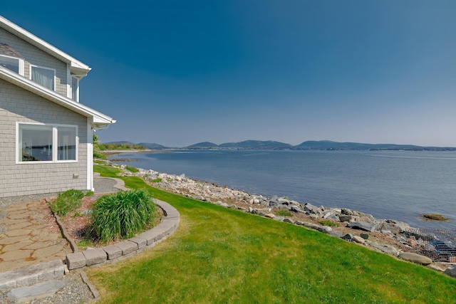 463 Seawall Rd, Southwest Harbor, ME 04679 - water view with a mountainous background
