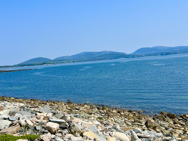 463 Seawall Rd, Southwest Harbor, ME 04679 - water view featuring a mountainous background