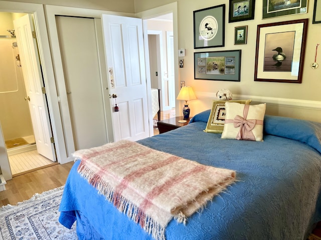 463 Seawall Rd, Southwest Harbor, ME 04679 - bedroom with wood finished floors and a closet