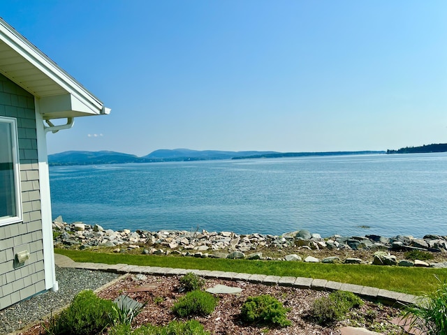 463 Seawall Rd, Southwest Harbor, ME 04679 - water view with a mountain backdrop