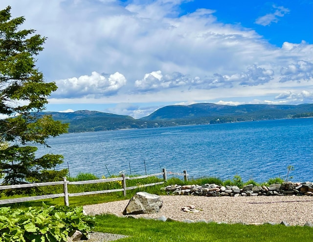 463 Seawall Rd, Southwest Harbor, ME 04679 - water view featuring mountains