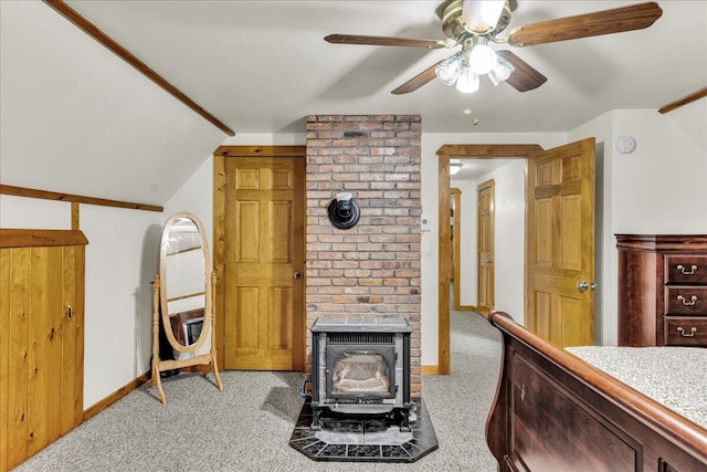 21 Heritage Ln, Orland, ME 04472 - living room with light colored carpet and a ceiling fan