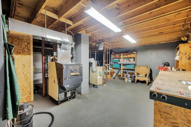 21 Heritage Ln, Orland, ME 04472 - unfinished below grade area featuring heating unit