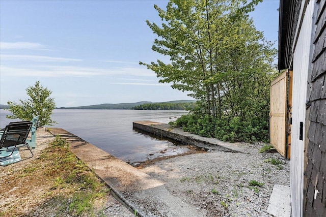21 Heritage Ln, Orland, ME 04472 - dock area featuring a water view and a boat ramp