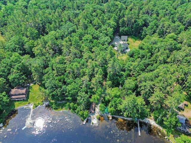 21 Heritage Ln, Orland, ME 04472 - aerial view of property and surrounding area with a heavily wooded area