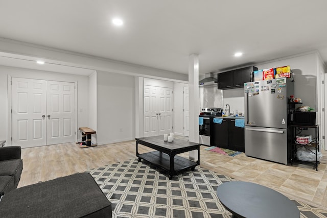 7 Bobcat Ln Unit 7, Berwick, ME 03901 - living area featuring recessed lighting and light wood-style floors
