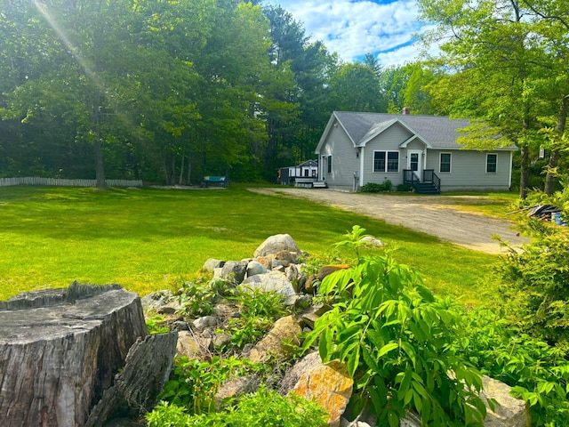 69 Frasier Ln, Acton, ME 04001 - view of grassy yard with driveway