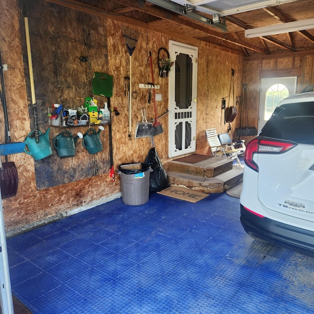 116 Main Rd, Passadumkeag, ME 04475 - garage with wooden walls