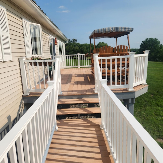 116 Main Rd, Passadumkeag, ME 04475 - view of deck