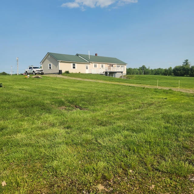 116 Main Rd, Passadumkeag, ME 04475 - view of green lawn with a view of countryside