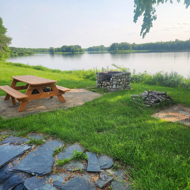 116 Main Rd, Passadumkeag, ME 04475 - view of yard featuring a water view
