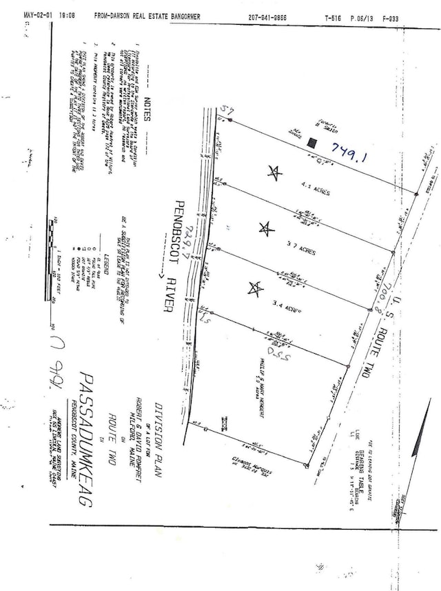 116 Main Rd, Passadumkeag, ME 04475 - survey map / technical document