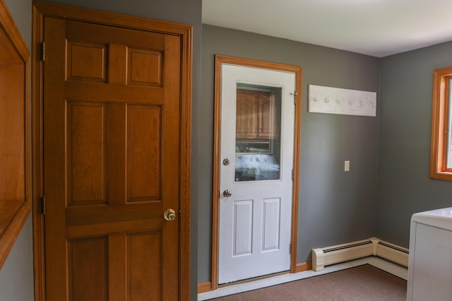 178 Clinton Ave, Winslow, ME 04901 - entryway featuring baseboard heating and baseboards