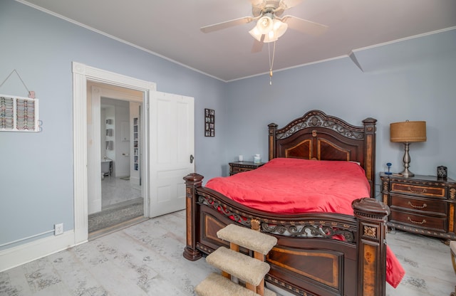 29 Zions Hill Rd, Dexter, ME 04930 - bedroom featuring crown molding and ceiling fan