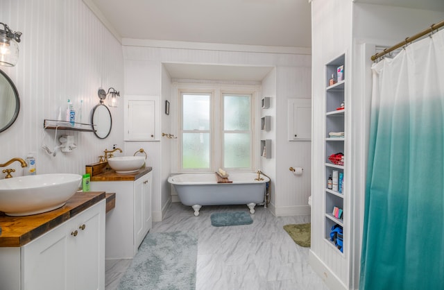 29 Zions Hill Rd, Dexter, ME 04930 - full bath with two vanities and a soaking tub