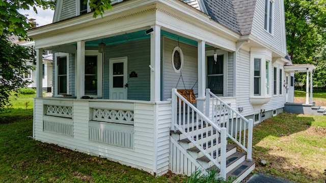 29 Zions Hill Rd, Dexter, ME 04930 - doorway to property with covered porch