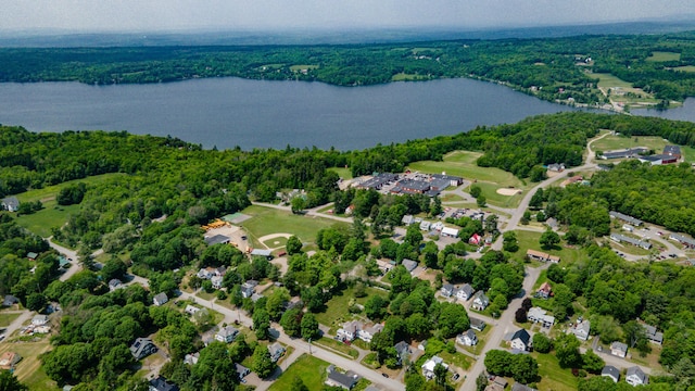 29 Zions Hill Rd, Dexter, ME 04930 - aerial view of a nearby body of water and a heavily wooded area