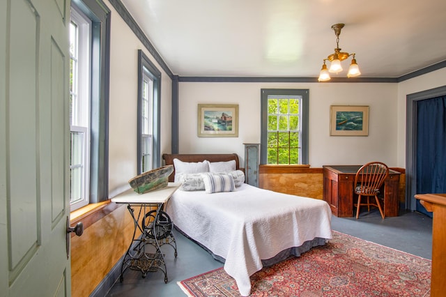 511 Main Rd, Phippsburg, ME 04562 - bedroom with crown molding