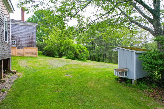 511 Main Rd, Phippsburg, ME 04562 - view of grassy yard with an outdoor structure