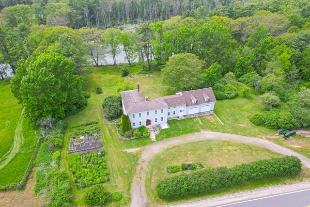 511 Main Rd, Phippsburg, ME 04562 - aerial view of property and surrounding area with a forest