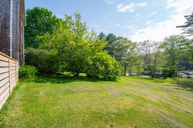 511 Main Rd, Phippsburg, ME 04562 - view of grassy yard featuring a water view and view of scattered trees