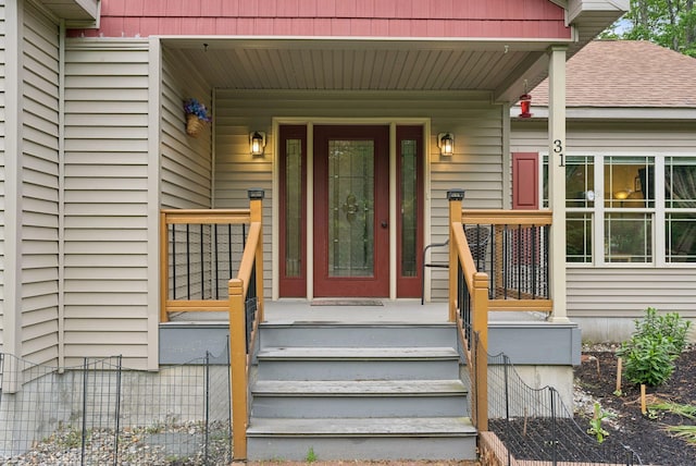 31 Knight Way N, Yarmouth, ME 04097 - entrance to property with a porch