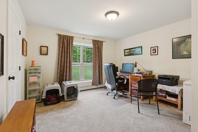 31 Knight Way N, Yarmouth, ME 04097 - office featuring carpet and a baseboard radiator