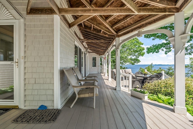 27 Highview Ter, Belfast, ME 04915 - porch with a water view