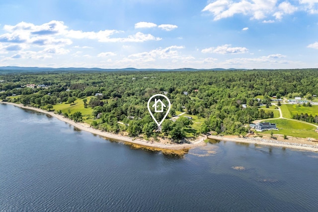 27 Highview Ter, Belfast, ME 04915 - bird's eye view of a forest and a nearby body of water