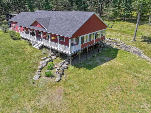 172 Hoxie Hill Rd, Orrington, ME 04474 - aerial view of property and surrounding area featuring a forest