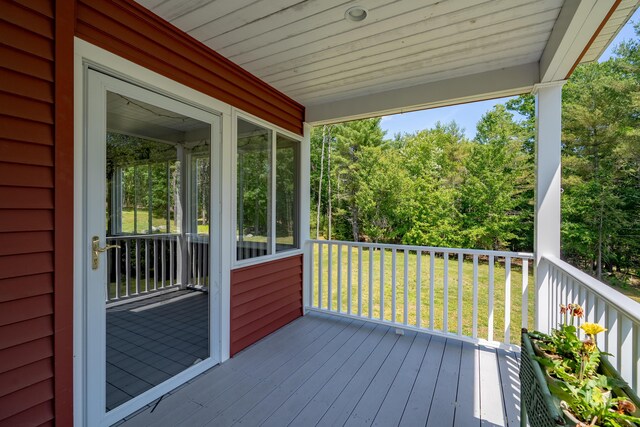172 Hoxie Hill Rd, Orrington, ME 04474 - view of deck
