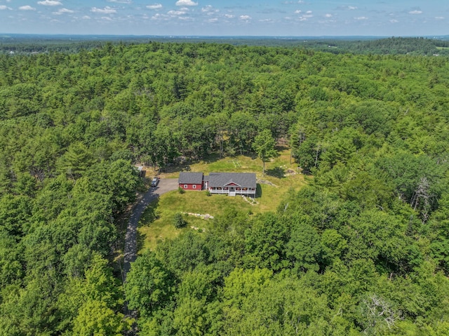 172 Hoxie Hill Rd, Orrington, ME 04474 - bird's eye view of a heavily wooded area