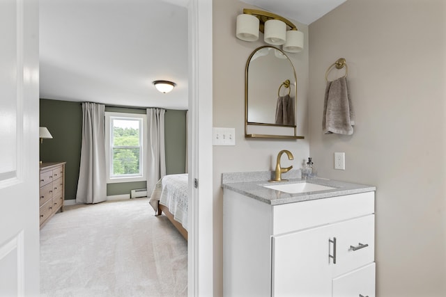 140 New Meadows Rd, West Bath, ME 04530 - ensuite bathroom with vanity and baseboard heating