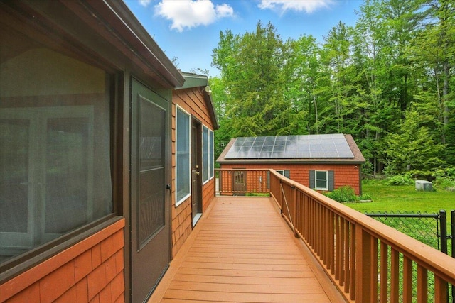 463 Cobbs Bridge Rd, New Gloucester, ME 04260 - view of deck